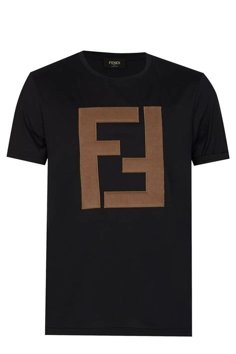 fendi black t shirt|fendi oversized t shirt.